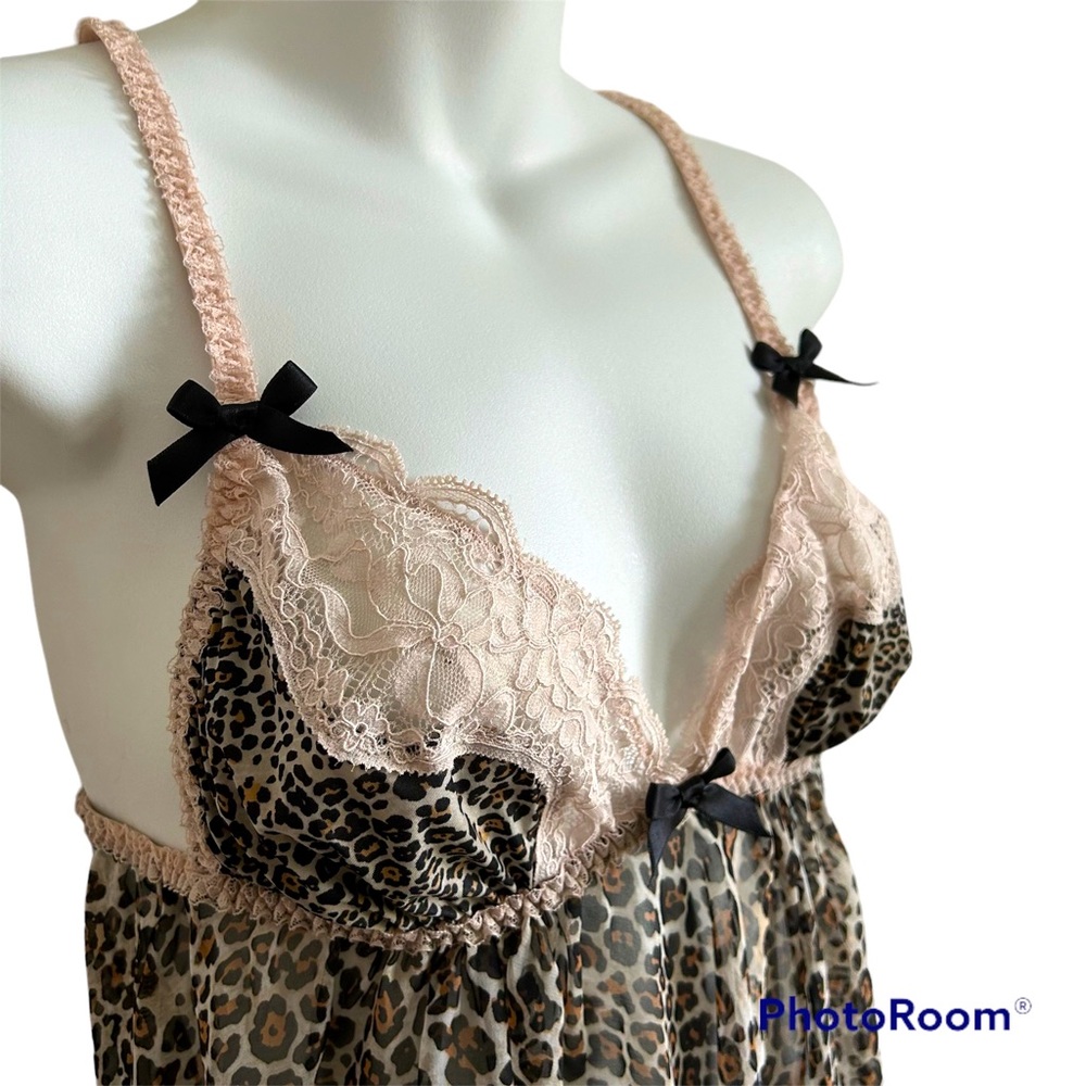Victoria’s Secret Leopard print Babydoll lingerie